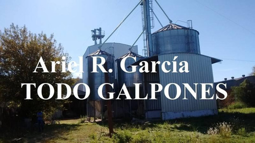 Galpón 1000m2 S/lote 40x100 Con Maquinarias Y Silos Para Cerealeras