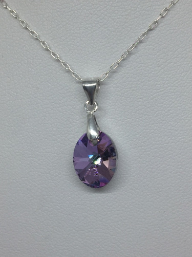 Collar Oval Vitrail Light, Made With Swarovski