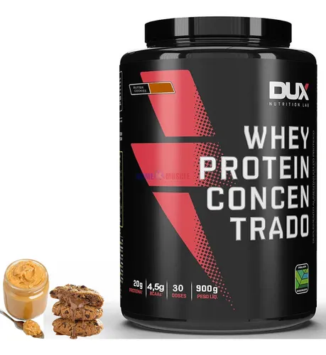 Concentrado de proteína de suero de leche, 900 g, sabor a galletas con mantequilla Dux Nutrition
