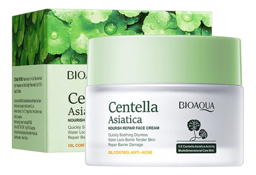 Crema Centella Asiatica Antiacne Reparadora Calmante Bioaqua Momento De Aplicación Día/noche Tipo De Piel Todo Tipo De Piel