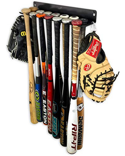 Storeyourboard Baseball Bat Storage Rack, 14 Bat Caddy, Hang