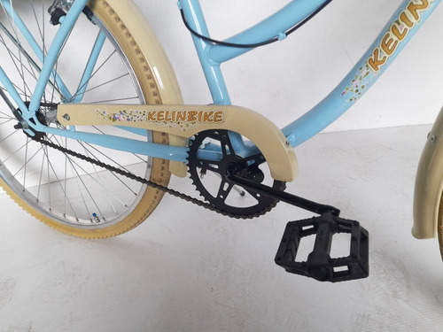 Imagen 5 de 6 de Bicicleta Playera Vintage Frenos Canasto Rodado 26 Verde