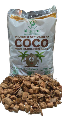 03 Litros Chip De Coco Para Substratos Orquídeas Vasos