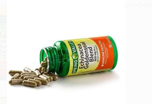 Echinacea & Goldenseal Extract Blend 900 Mg 75 Capsulas Sabor Neutro