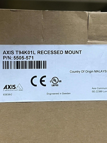 Axis Recessed Mounting Bracket For Q3505 5505-571 T94k01 Ttq