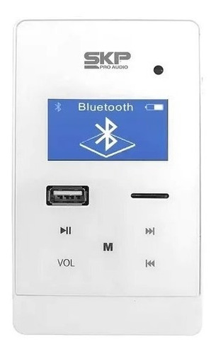Imagen 2 de 3 de Amplificador Pared Skp Pw50bt Bluetooth Usb Música Funcional