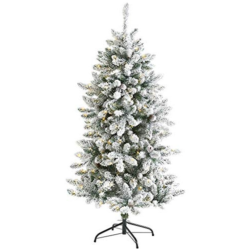 Árbol De Navidad Artificial Flocked Livingston Fir De ...