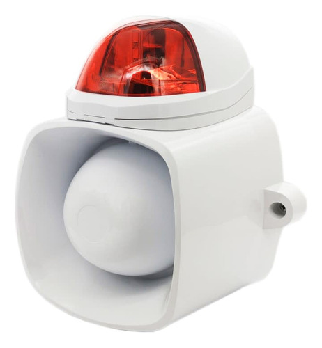 Sirena Con Bocina 20w Y Baliza Led De Color Rojo