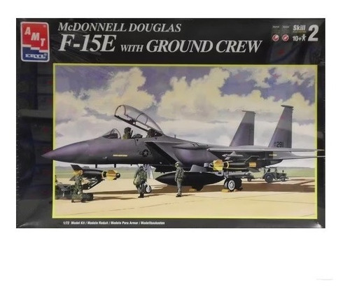  F-15 E Eagle With Ground Crew 1:72 Marca Amt {envio Gratis}