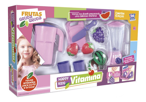 Imagem 1 de 3 de Kit Vitamina Zuca Toys Happy Kids  09 Peças