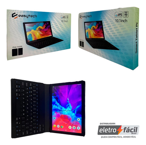 Tablet 10.1 Polegadas 4gb/64gb +teclado+mouse+capa+chip