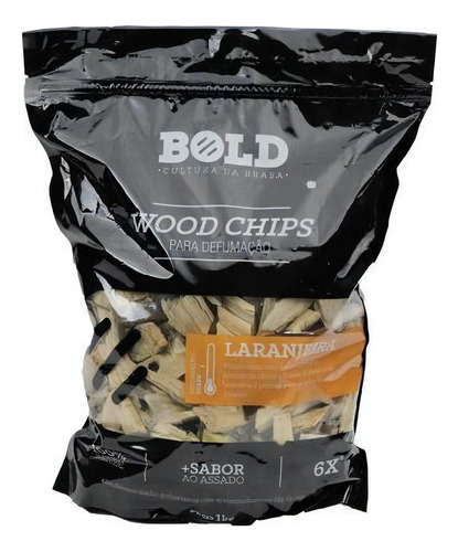 Wood Chips Para Defumação - Laranjeira - Bold Brasa