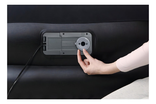 Bestway Colchón Inflable Eléctrico Aterciopelado Queen Tritech Color Negro