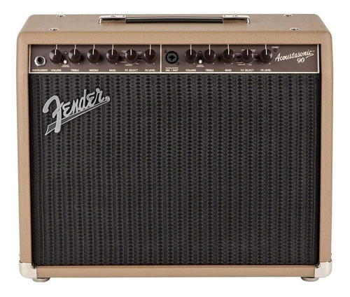 Amplificador Fender Acoustasonic 90 para guitarra de 90W cor castanho/trigo 120V