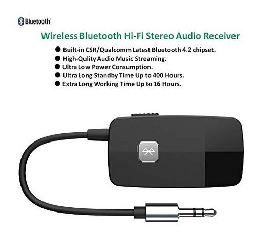Golvery Receptor Bluetooth (advanced Bluetooth 4.2, A2dp) -