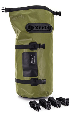 Maleta Universal Impermeable Moto Drybag C25 Verde Militar