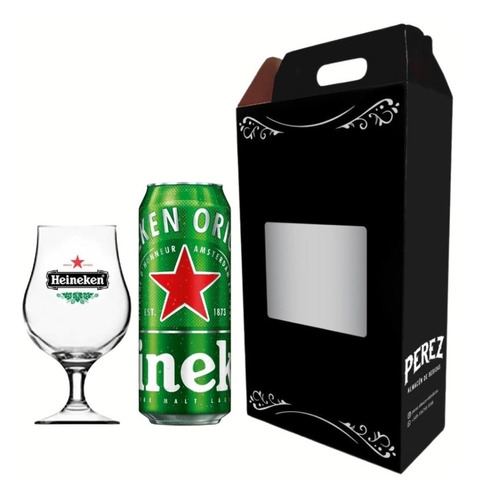 Kit Cerveza Heineken 473ml + Copa Heineken - Perez Tienda -