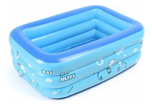 Piscina Inflable Pvc 3 Capas Segura Y Duradera 180x145x60 Cm