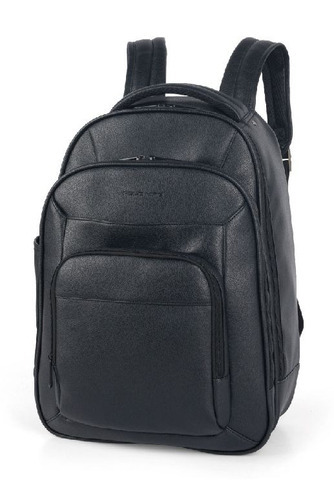 Mochila Notebook Top Bolsa Reforçada Escolar Trabalho Viagem Cor Preto