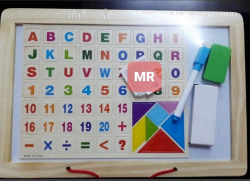 Imagen 4 de 10 de Pizarra Didáctica Infantil Tiza Acrílica Imantada Para Niños