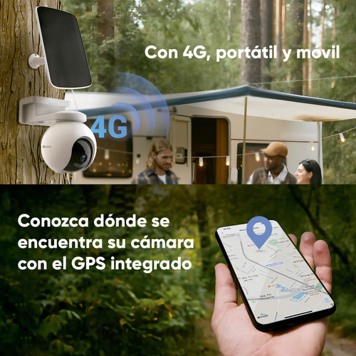 Ezviz Cámara De Seguridad Con Batería Recargable 4g Multicar