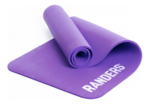 Mat Yoga Colchoneta 1 Cm Randers Bolso Pilates Fitness Color Violeta