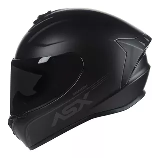 Capacete Para Moto Asx Draken Solid Preto Fosco