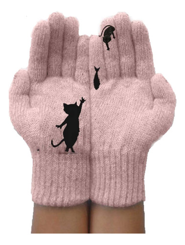 Lindos Guantes Térmicos De Punto De Invierno Para Gatos Y Pe