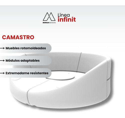 Camastro Modular Mordan Design Blanco