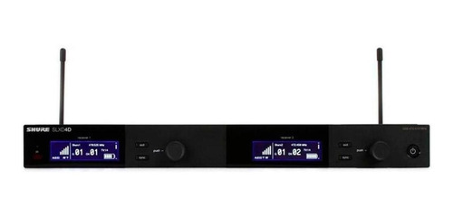 Shure Slxd4d Receptor Inalambrico Digital De Canal Doble Color Negro