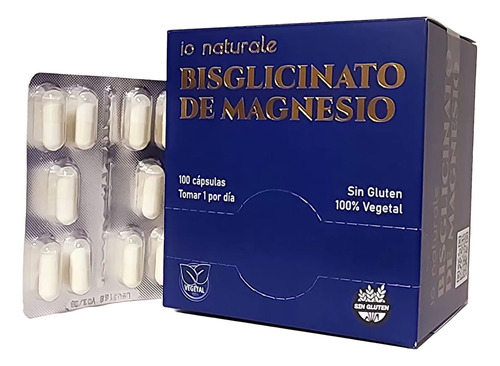 Blistera Bisglicinato De Magnesio 100c Sin Tacc Io Naturale Sabor Neutro