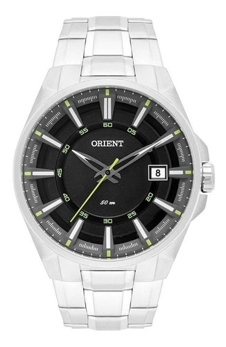 Relógio Orient Masculino Prata Mbss1313 Pasx Calendário