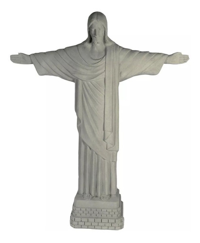 Estátua De Cristo Redentor Alt: 1,40m Cimento | MercadoLivre