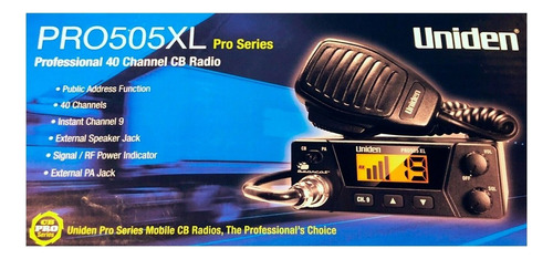 Rádio Px Uniden Pro505xl Am 40 Canais Pronta