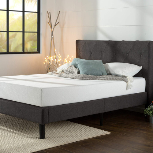 Zinus Fdpb-t Plataforma De Diamante, Cama Tapizada Con Respa