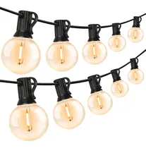 Comprar Laspang Guirnalda De Luces Exterior, 10m 15+1 Led Focos Vintage G40 Serie De Luz Impermeables, Luces Decorativas Para Iluminación De Jardin Patio Boda Hogar