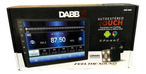 Autoestéreo Touch Dabb Dab-0208 Con Pantalla De 9 Pulgadas Color Negro