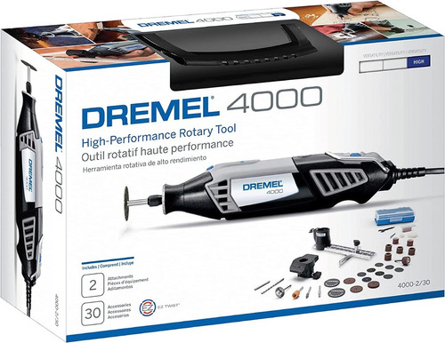 Dremel 4000-2/30 - Kit Para Herramienta Giratoria De Alto Re