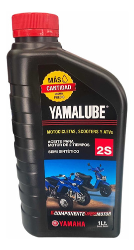 Aceite Yamalube 2s P/motor 2 Tiempos Semi-sintético 1 Litro