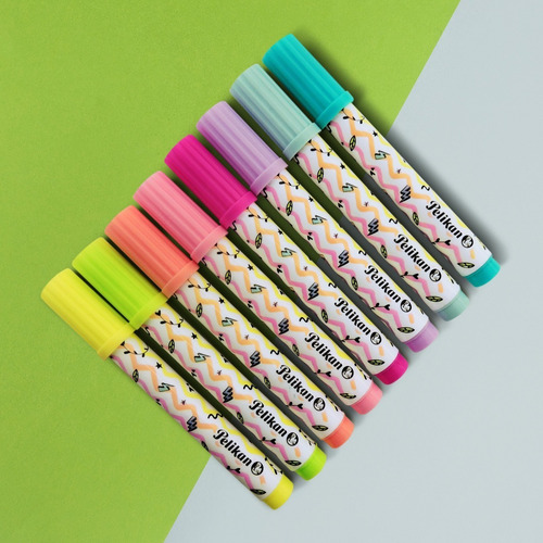 Imagen 3 de 3 de Marcadores Pelikan Colorella Star Jumbo Pastel