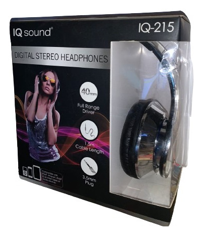 Auricular Vincha Con Cable Iqsound 