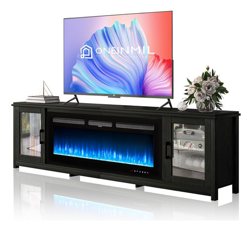 Mueble Con Chimenea Electrica Para Tv De Hasta 90