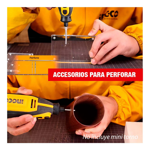 Set Accesorios 420pcs Mini Grinder Ingco Multiherramienta