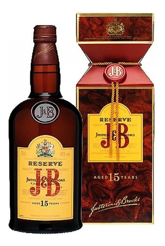 Whisky J&b Reserve 15 Años 750ml En Estuche