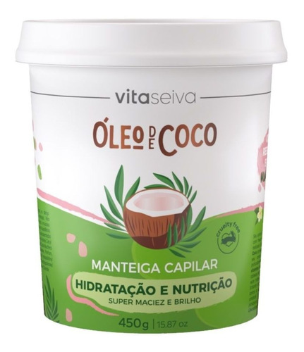 Imagem 1 de 1 de Manteiga Capilar Oleo De Coco Lançamento 450g Vs