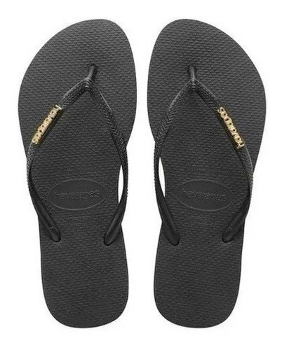 Havaianas Ojotas Slim Logo Metallic Mujer-cu