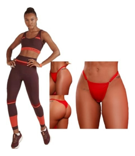 Conjunto Lupo Sport Legging E Top Double Color 71901 71365