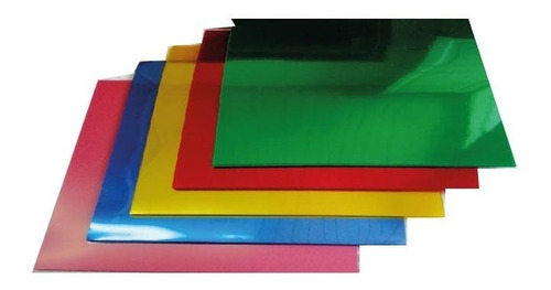 Micas De Pvc Semi-tranparentes Lisas, Surtidas Tamaño Carta