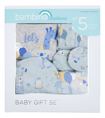 Ajuar Conjunto 5 Piezas Bebe Recién Nacido Bambino/bebepelu