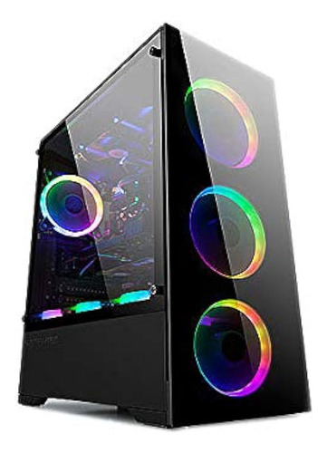 Bgears B-voguish-rgb Gaming Pc Atx Case, Incluye: 6 Ventilad